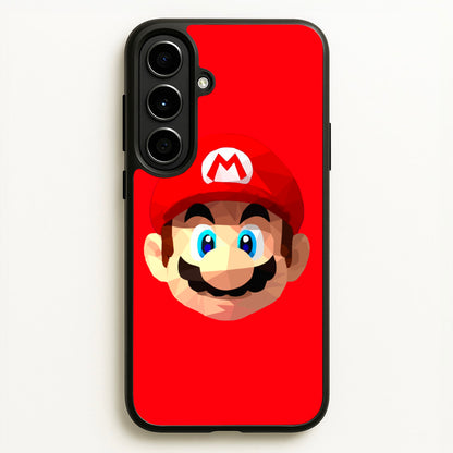 Mario Face - Mario  - Mario Phone Case for Galaxy A56