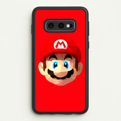 Mario Face - Mario  - Mario Phone Case for Galaxy S10e