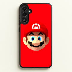 Mario Face - Mario  - Mario Phone Case for Galaxy A34