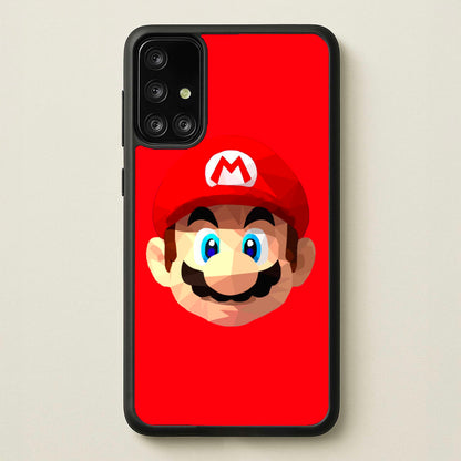 Mario Face - Mario  - Mario Phone Case for Galaxy A71