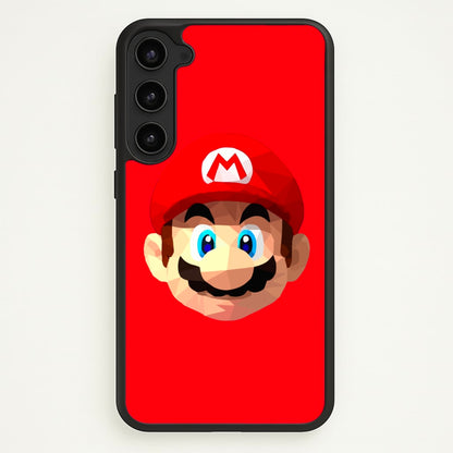 Mario Face - Mario  - Mario Phone Case for Galaxy S23