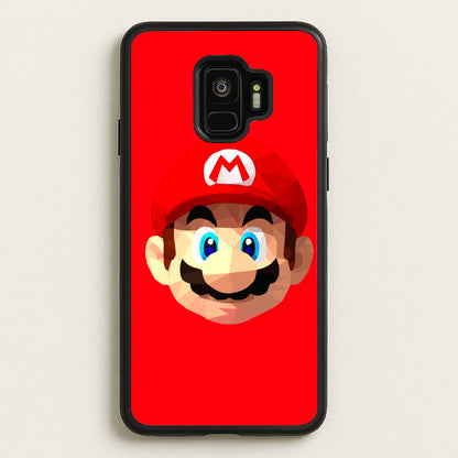 Mario Face - Mario  - Mario Phone Case for Galaxy S9