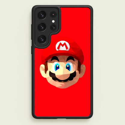 Mario Face - Mario  - Mario Phone Case for Galaxy S23 Ultra