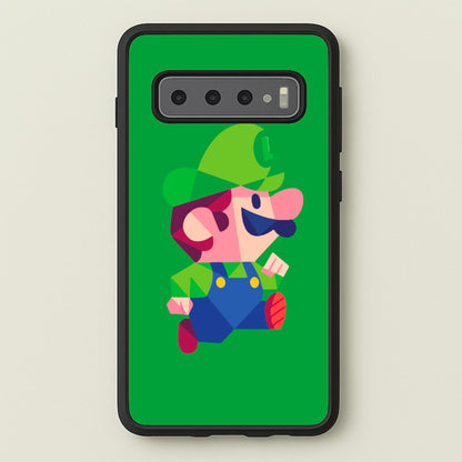 Running Luigi - Mario  - Mario Phone Case for Galaxy S10
