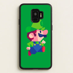 Running Luigi - Mario  - Mario Phone Case for Galaxy S9
