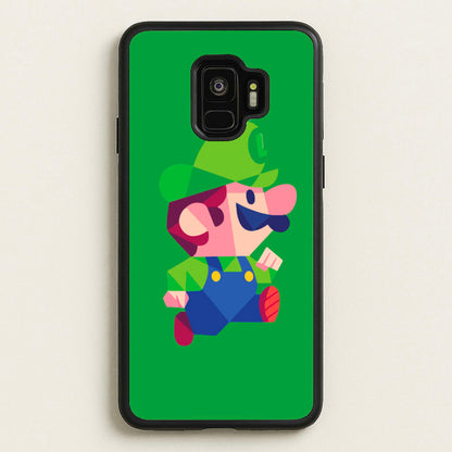 Running Luigi - Mario  - Mario Phone Case for Galaxy S9