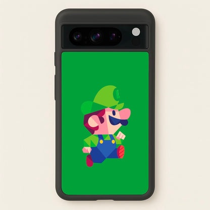 Running Luigi - Mario  - Mario Phone Case for Google Pixel 8 Pro