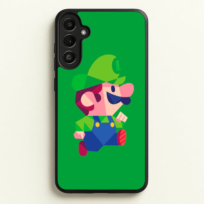 Running Luigi - Mario  - Mario Phone Case for Galaxy A34