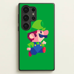 Running Luigi - Mario  - Mario Phone Case for Galaxy S25 Ultra