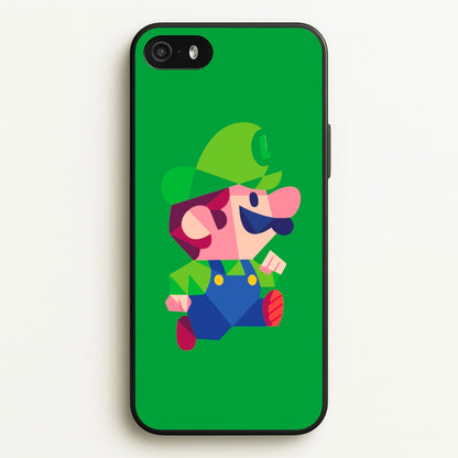 Running Luigi - Mario  - Mario Phone Case for iPhone 5 / 5s / SE 2016