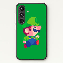 Running Luigi - Mario  - Mario Phone Case for Galaxy S24 Plus