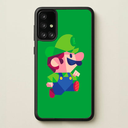 Running Luigi - Mario  - Mario Phone Case for Galaxy A71