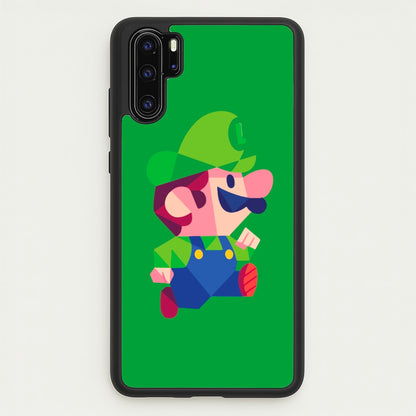 Running Luigi - Mario  - Mario Phone Case for Huawei P30 Pro