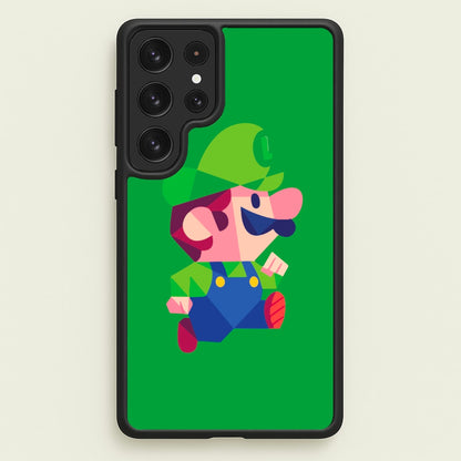 Running Luigi - Mario  - Mario Phone Case for Galaxy S22 Ultra