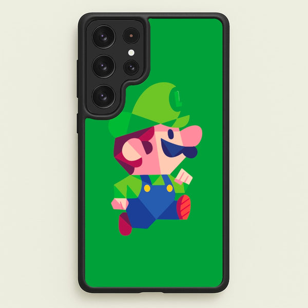 Running Luigi - Mario  - Mario Phone Case for Galaxy S22 Ultra