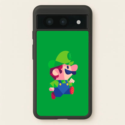 Running Luigi - Mario  - Mario Phone Case for Google Pixel 8a