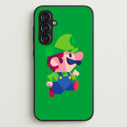 Running Luigi - Mario  - Mario Phone Case for Galaxy S23FE