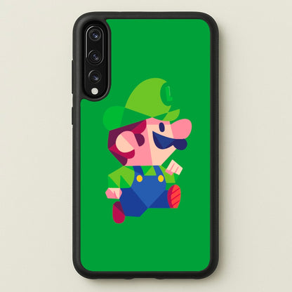 Running Luigi - Mario  - Mario Phone Case for Huawei P20 Pro