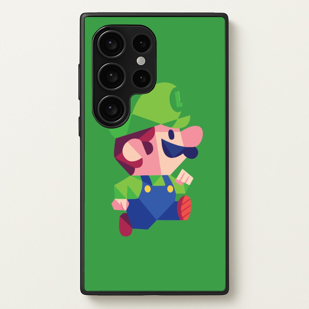 Running Luigi - Mario  - Mario Phone Case for Galaxy S24 Ultra