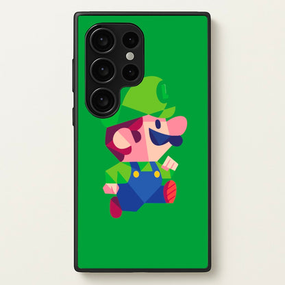 Running Luigi - Mario  - Mario Phone Case for Galaxy S24 Ultra