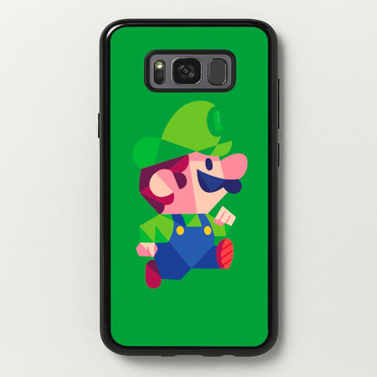 Running Luigi - Mario  - Mario Phone Case for Galaxy S8 Plus