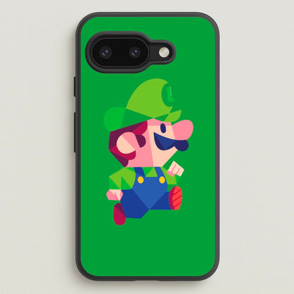 Running Luigi - Mario  - Mario Phone Case for Google Pixel 9a