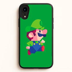 Running Luigi - Mario  - Mario Phone Case for iPhone XR