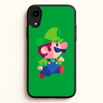 Running Luigi - Mario  - Mario Phone Case for iPhone XR
