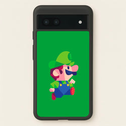 Running Luigi - Mario  - Mario Phone Case for Google Pixel 7a