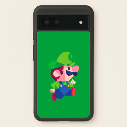 Running Luigi - Mario  - Mario Phone Case for Google Pixel 7a
