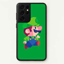Running Luigi - Mario  - Mario Phone Case for Galaxy S21 Ultra