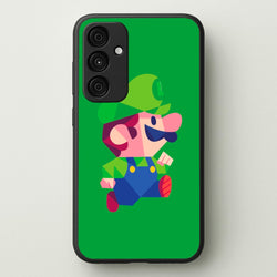 Running Luigi - Mario  - Mario Phone Case for Galaxy A55
