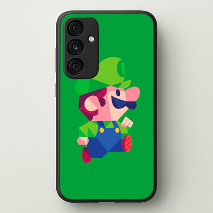 Running Luigi - Mario  - Mario Phone Case for Galaxy A55