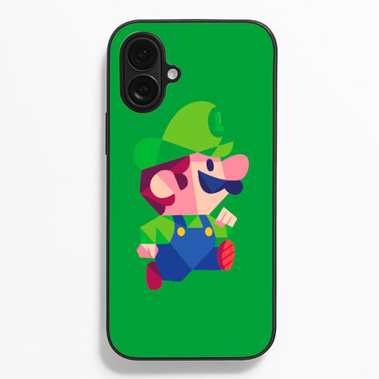 Running Luigi - Mario  - Mario Phone Case for iPhone 16 Plus