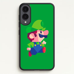 Running Luigi - Mario  - Mario Phone Case for Galaxy S25 Edge