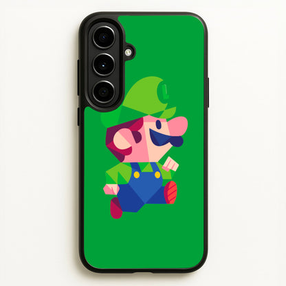 Running Luigi - Mario  - Mario Phone Case for Galaxy A56