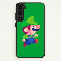 Running Luigi - Mario  - Mario Phone Case for Galaxy S23 Plus