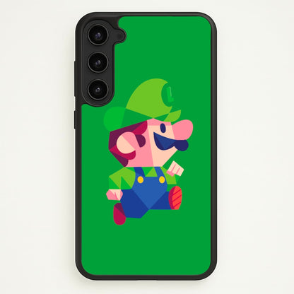 Running Luigi - Mario  - Mario Phone Case for Galaxy S23 Plus
