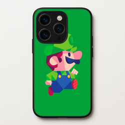 Running Luigi - Mario  - Mario Phone Case for iPhone 15 Pro