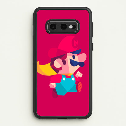 Running Mario - Mario  - Mario Phone Case for Galaxy S10e