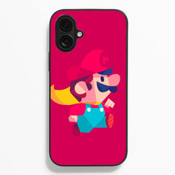 Running Mario - Mario  - Mario Phone Case for iPhone 16 Plus