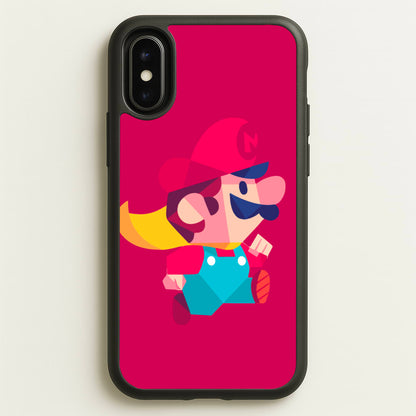 Running Mario - Mario  - Mario Phone Case for iPhone X / XS