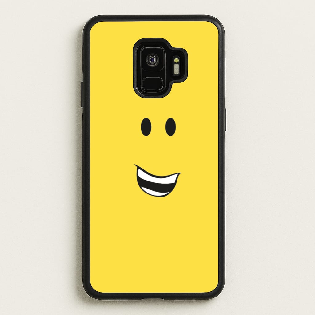Yellow Face  - Roblox Phone Case for Galaxy S9