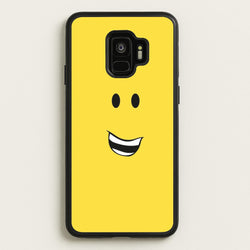 Yellow Face  - Roblox Phone Case for Galaxy S9