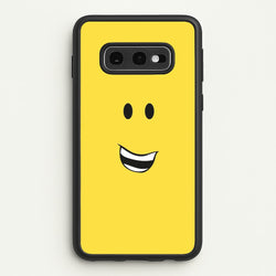 Yellow Face  - Roblox Phone Case for Galaxy S10e