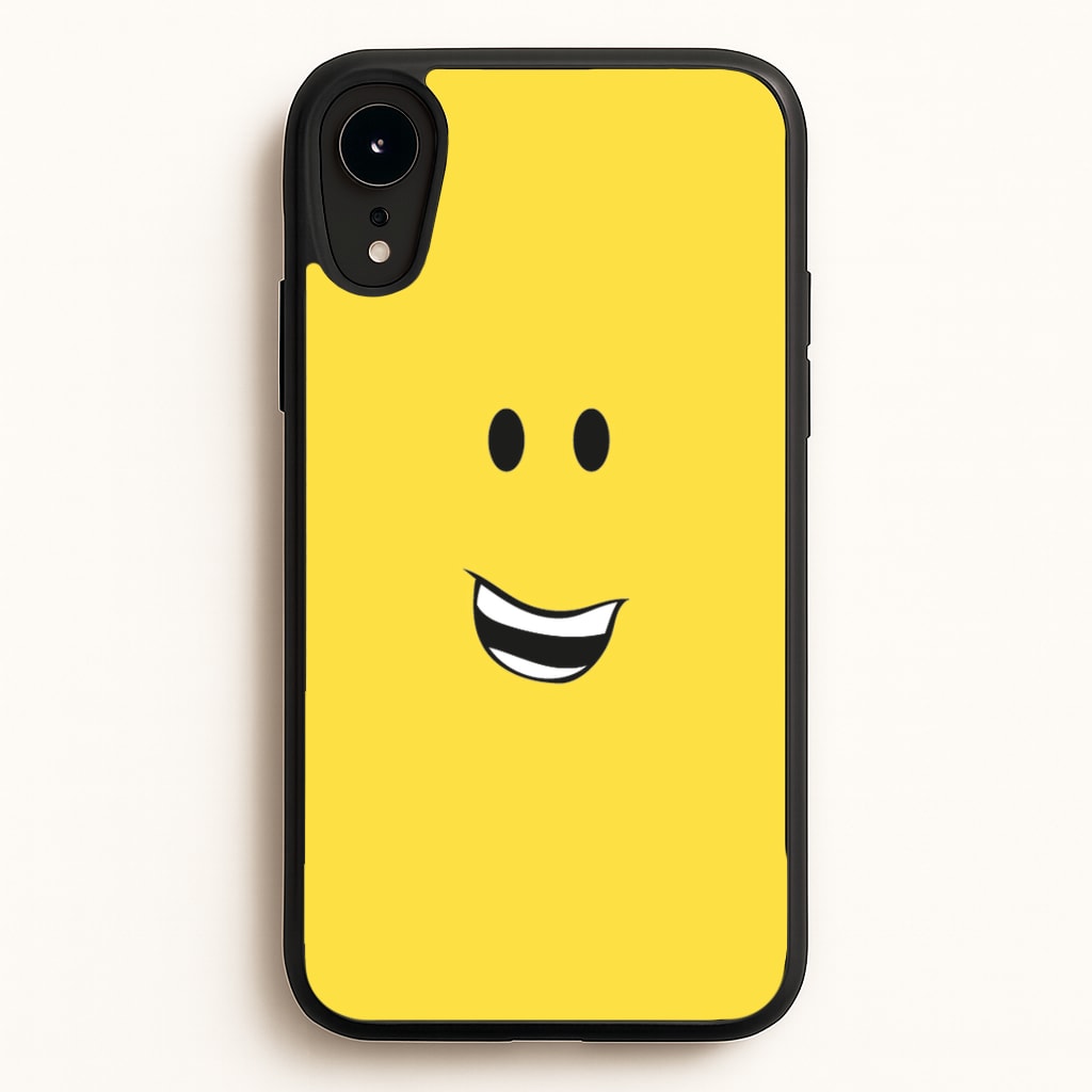 Yellow Face  - Roblox Phone Case for iPhone XR