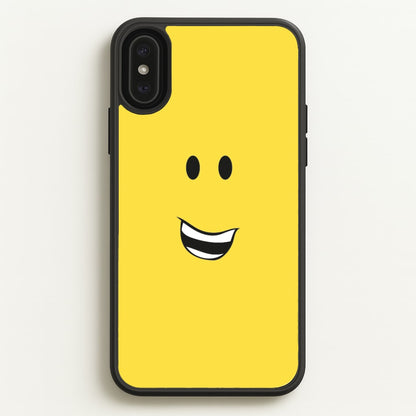 Yellow Face  - Roblox Phone Case for iPhone XS Max