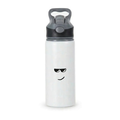 Yellow Face Shades Active Water Bottle - Black