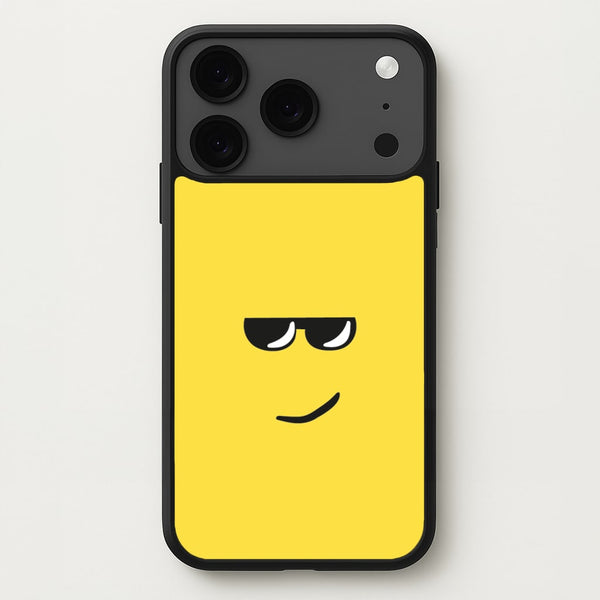 Yellow Face Shades Phone Case for iPhone 17 Pro Max
