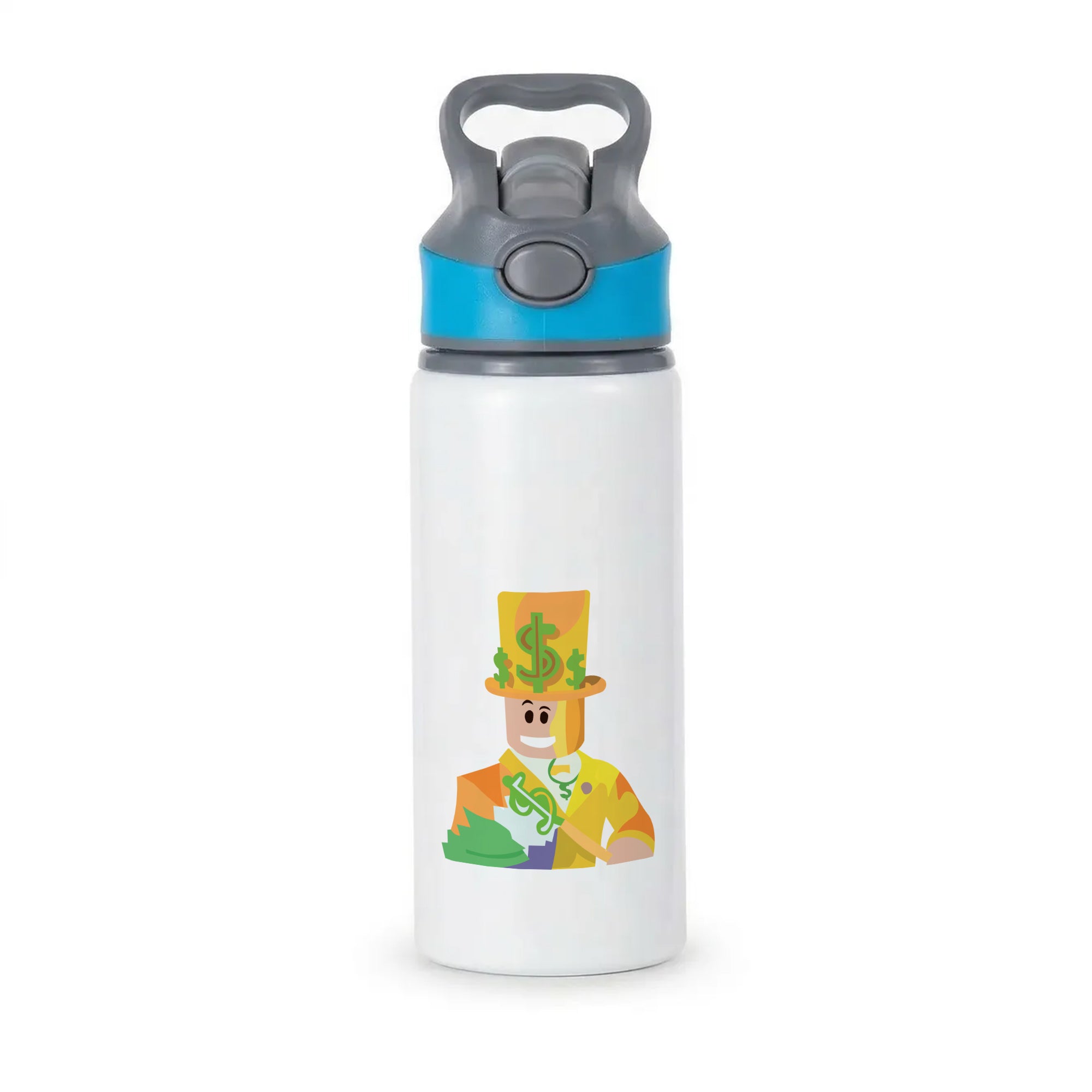 Character Money Active Water Bottle - Blue